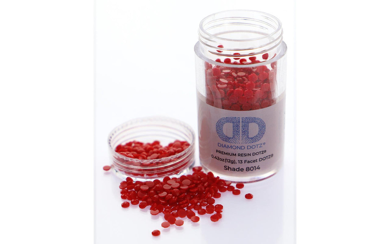 Diamond Dotz Freestyle Gems 2.8mm 12g Bright Red 8014